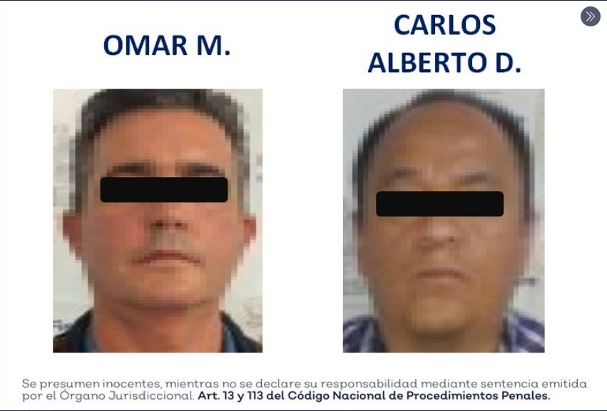 Tanto Omar como Carlos fueron detenidos y vinculados a proceso por el delito de administración fraudulenta  (Foto: Fiscalía de Jalisco)