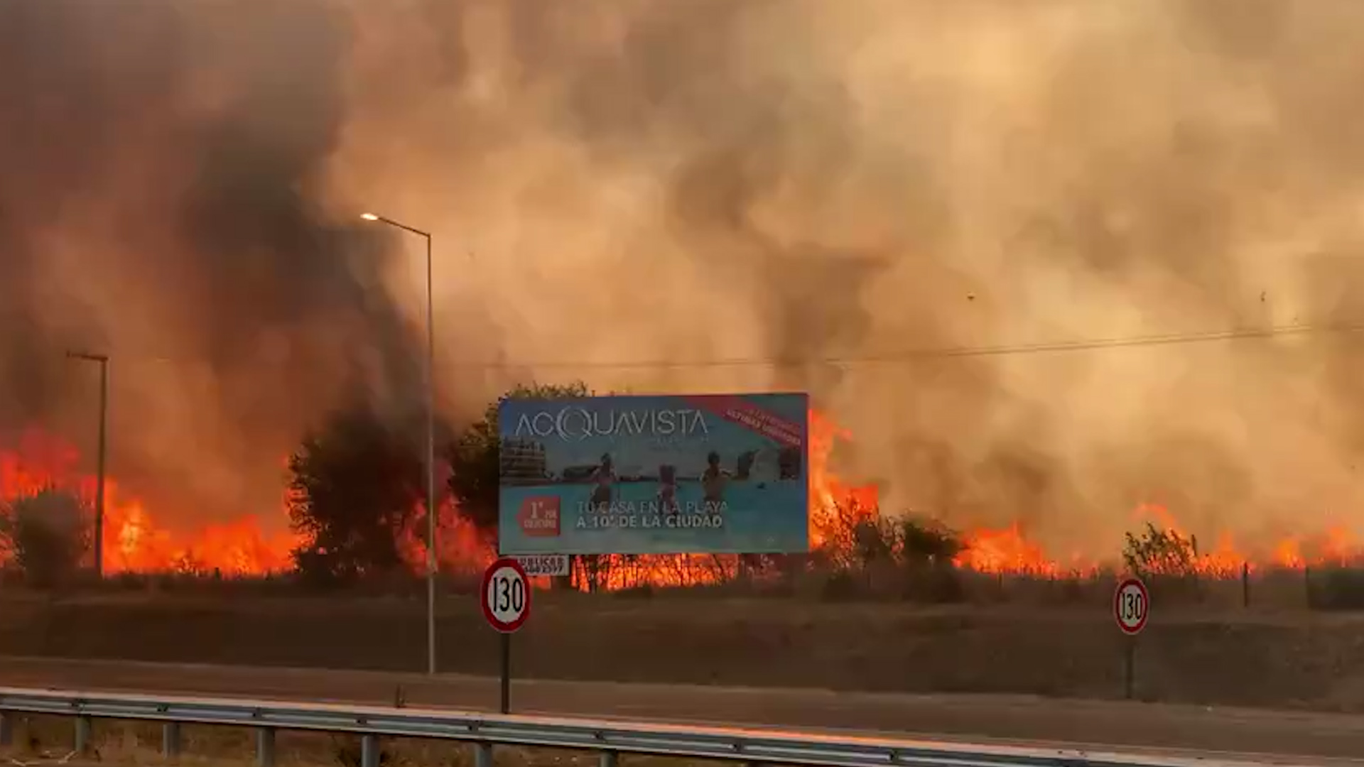 Imagen de archivo. El fuego arrasó en la zona oeste de la provincia de Córdoba