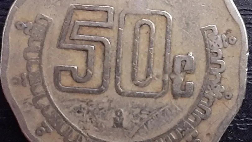 Moneda de 50 centavos se vende hasta en 11,000 pesos. (Foto: tomada de internet)