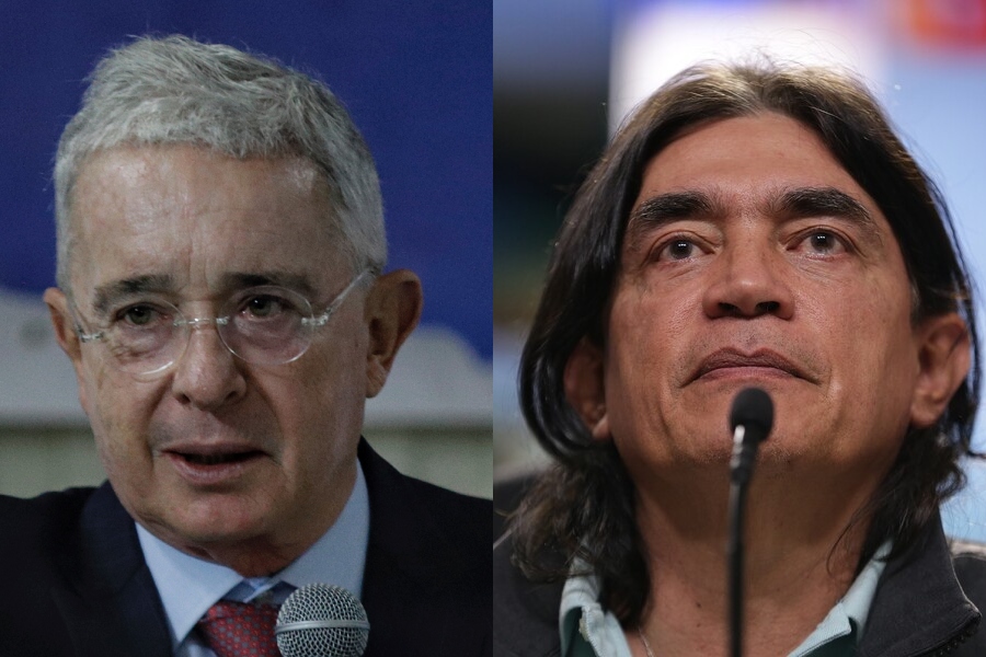 Enfrentamiento entre Gustavo Bolívar y Álvaro Uribe