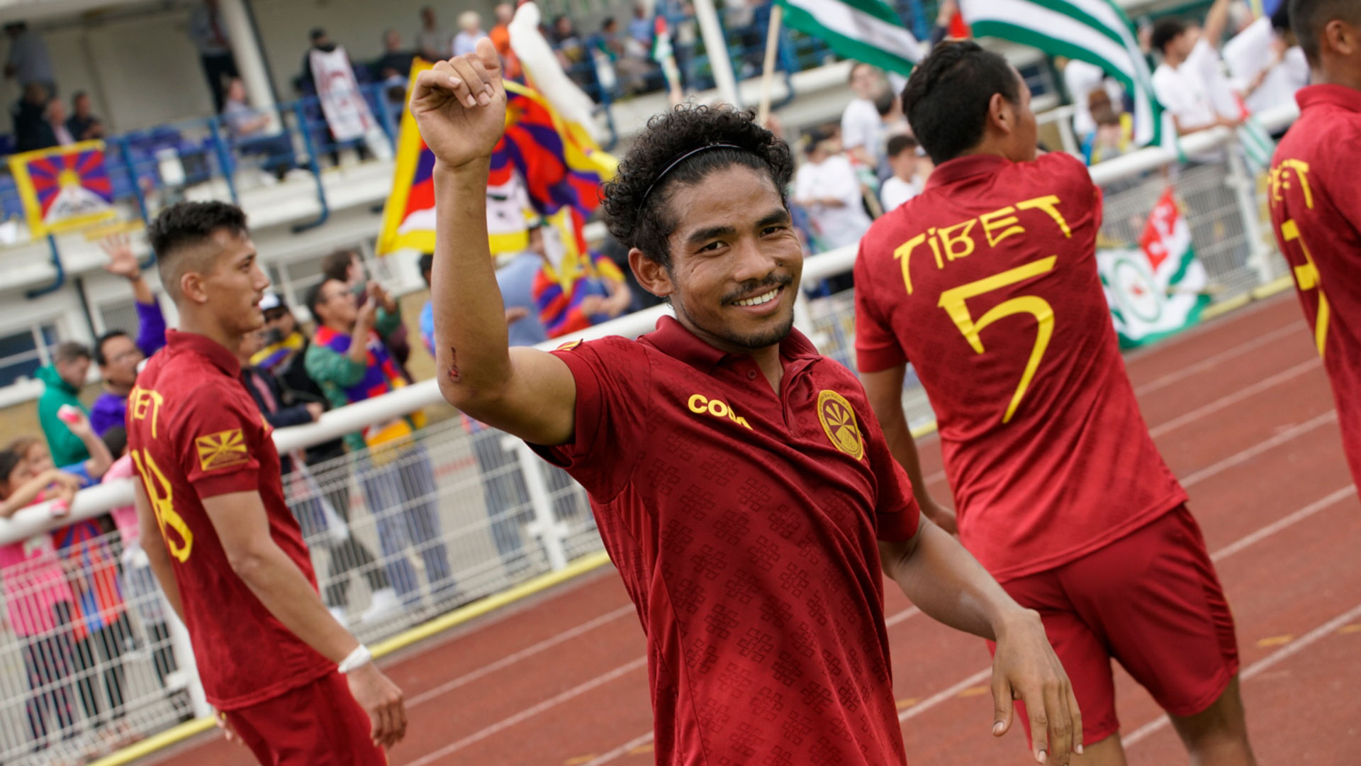 Jugadores de la selección de Tíbet 
