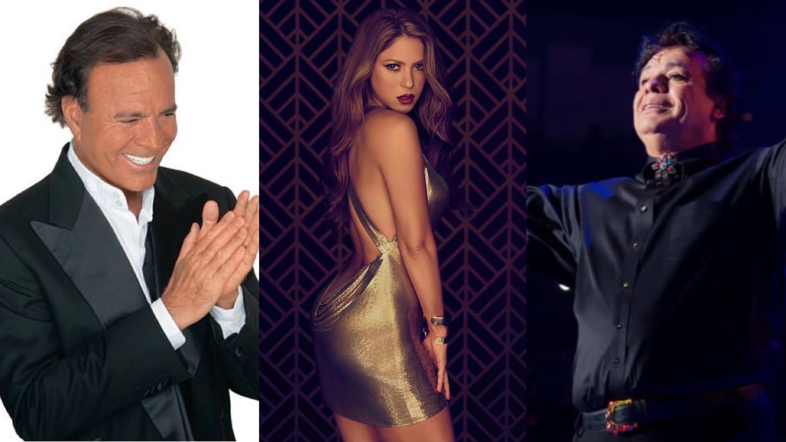 Some Latinos have sold more albums than renowned English singers (Photos: Instagram/@julioiglesias/@shakira/@soyjuangabriel_)