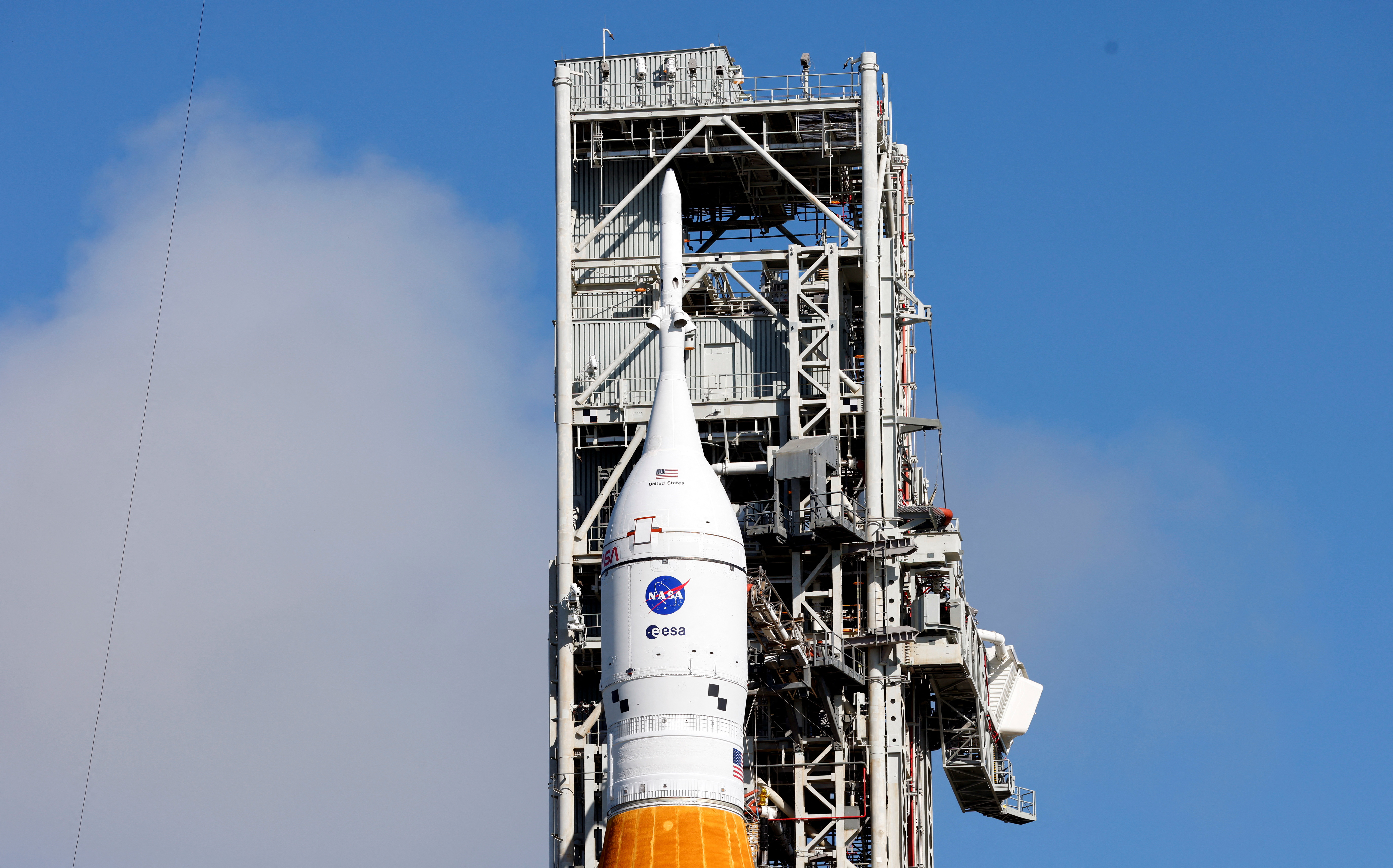 Preparativos del lanzamiento de la cápsula Orión para la misión Artemis 1 (Reuters)