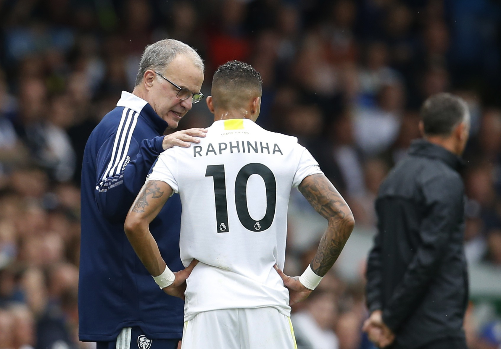 Raphinha fue dirigido por Marcelo Bielsa en el Leeds (Foto: REUTERS)
