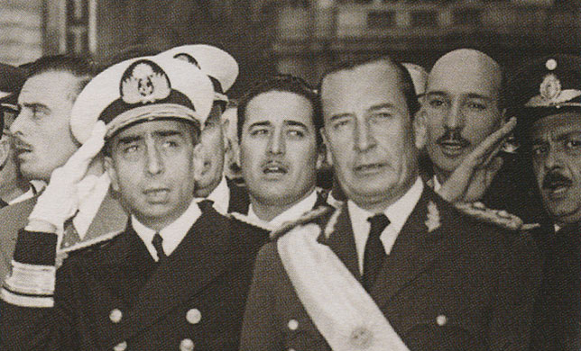 El Almirante Isaac Rojas y el presidente de facto general Pedro Eugenio Aramburu fueron implacables con la revuelta.