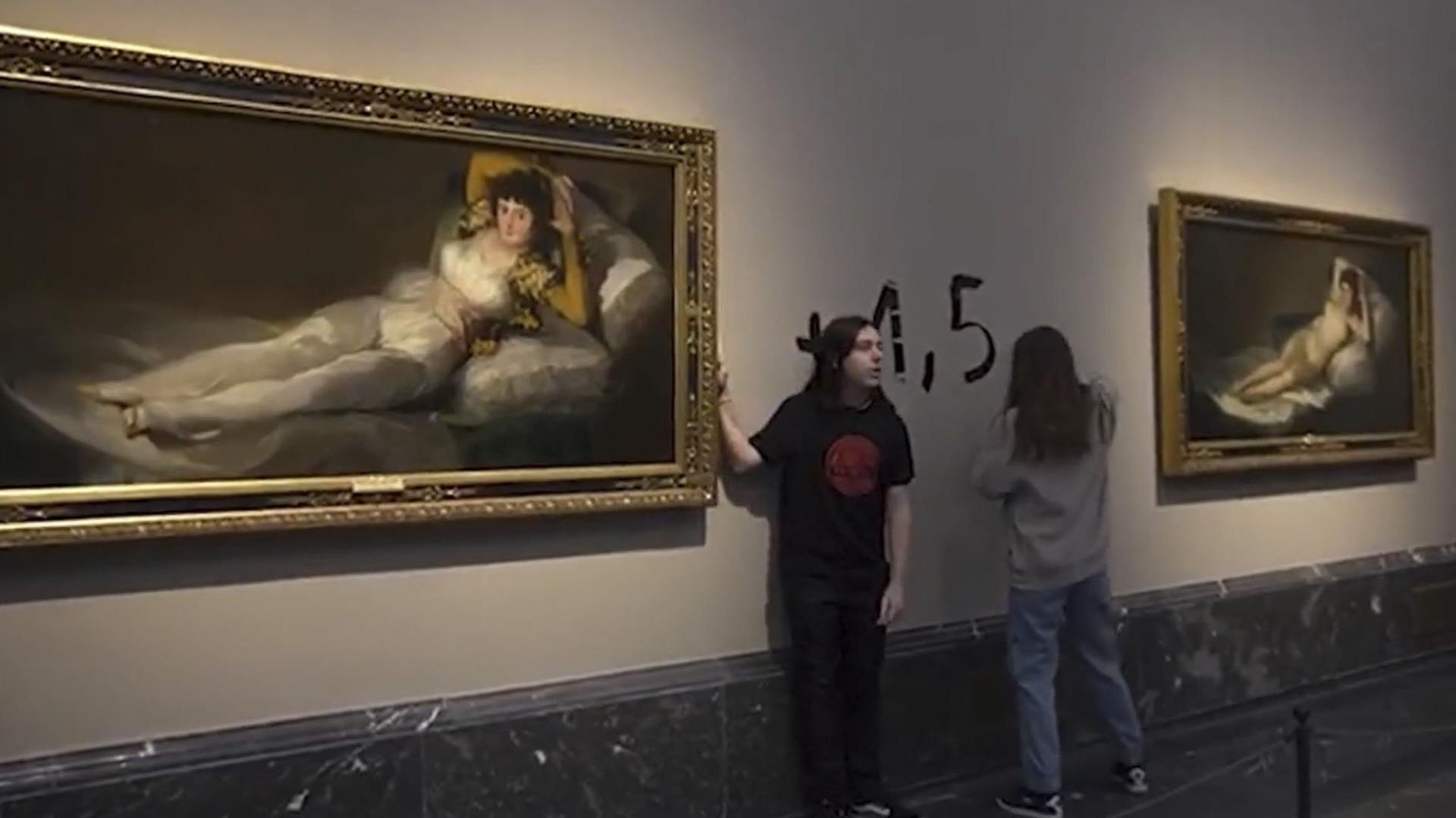 Activistas atacaron obras de Goya en el Museo del Prado
