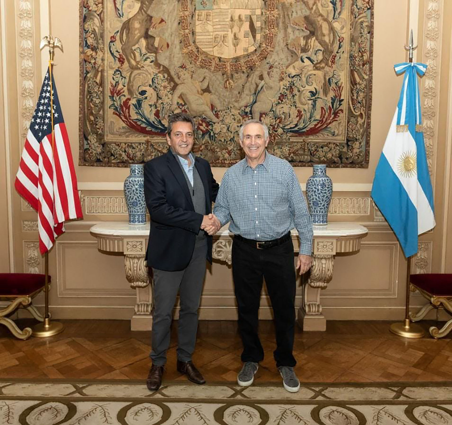 Sergio Massa almorzó con el embajador de los Estados Unidos
