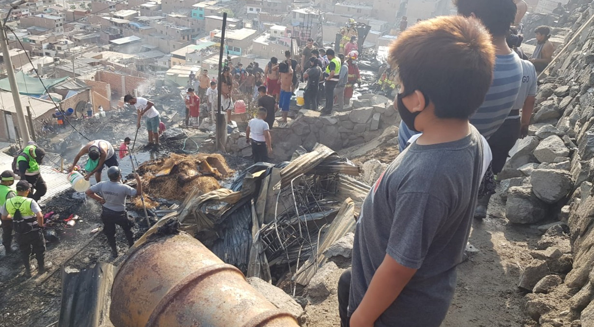 Tragedia en San Juan de Lurigancho: tres hermanitos murieron carbonizados en un incendio 