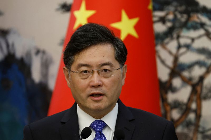 El ministro de Relaciones Exteriores de China, Qin Gang. REUTERS/Thomas Peter/Pool