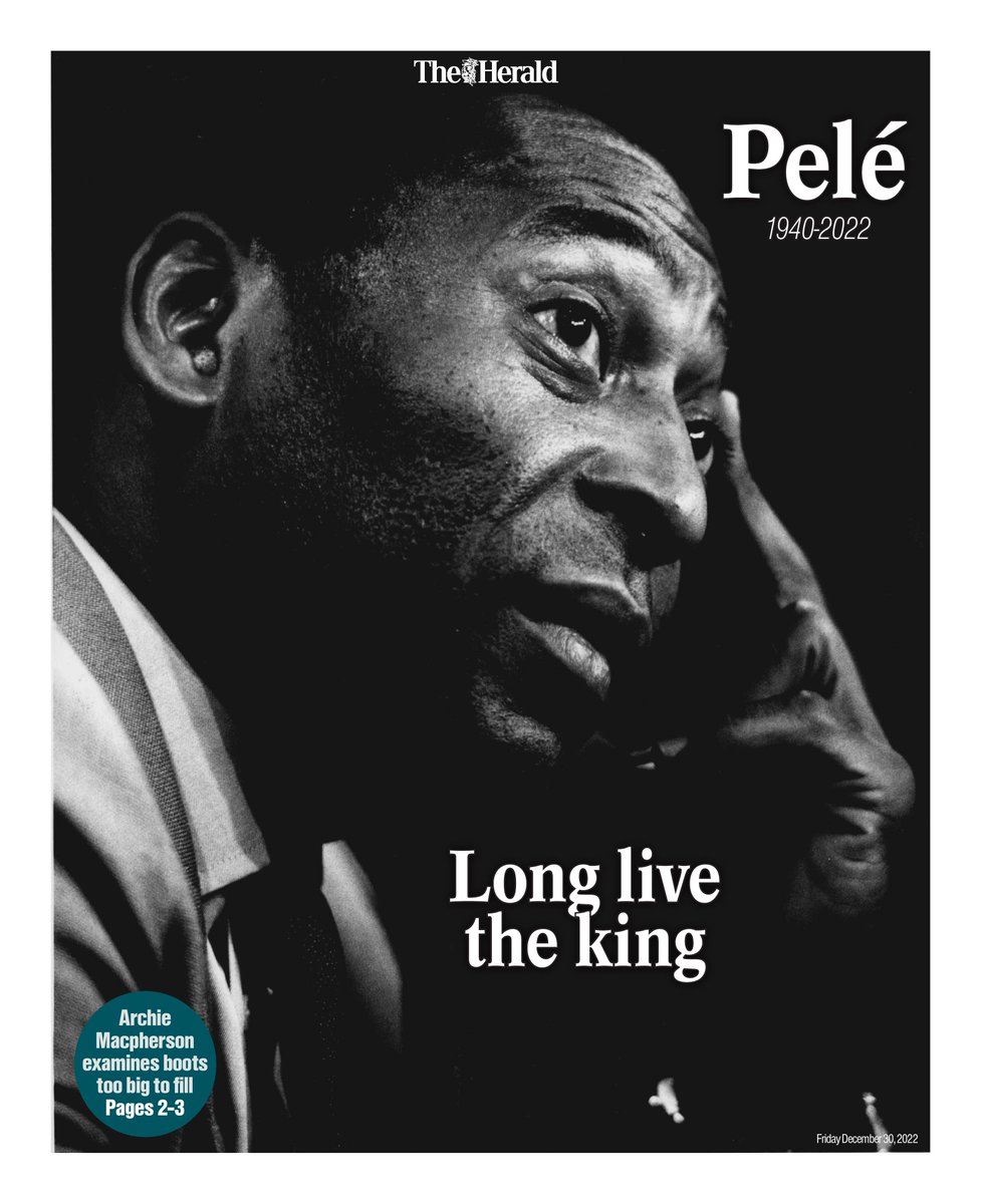 The Herald, sobre Pelé: “larga vida al rey”