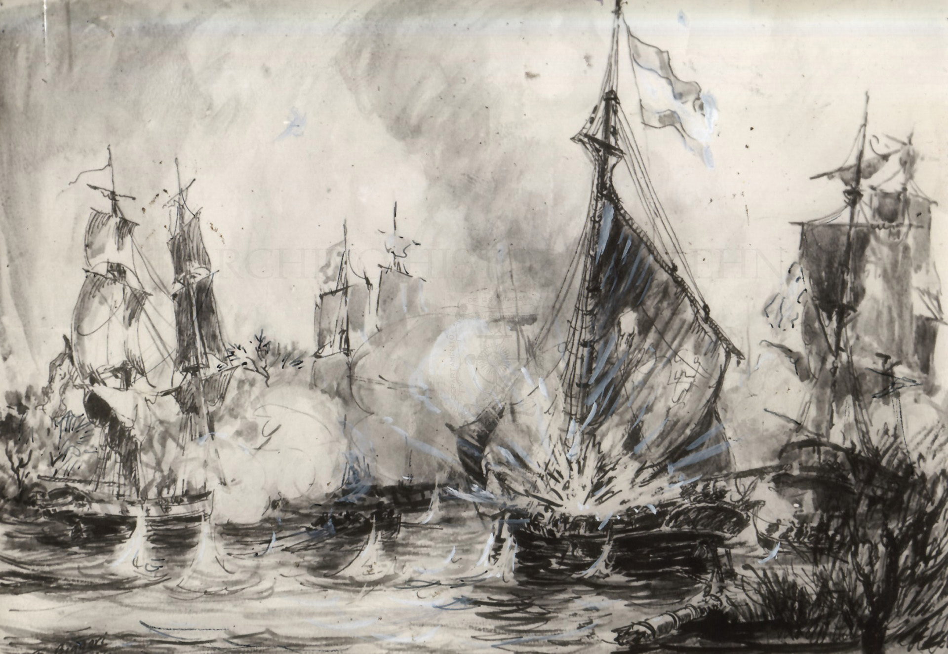 El combate naval de Arroyo de la China: cr&oacute;nica de la resistencia espa&ntilde;ola por evitar el colapso de poder en el R&iacute;o de la Plata