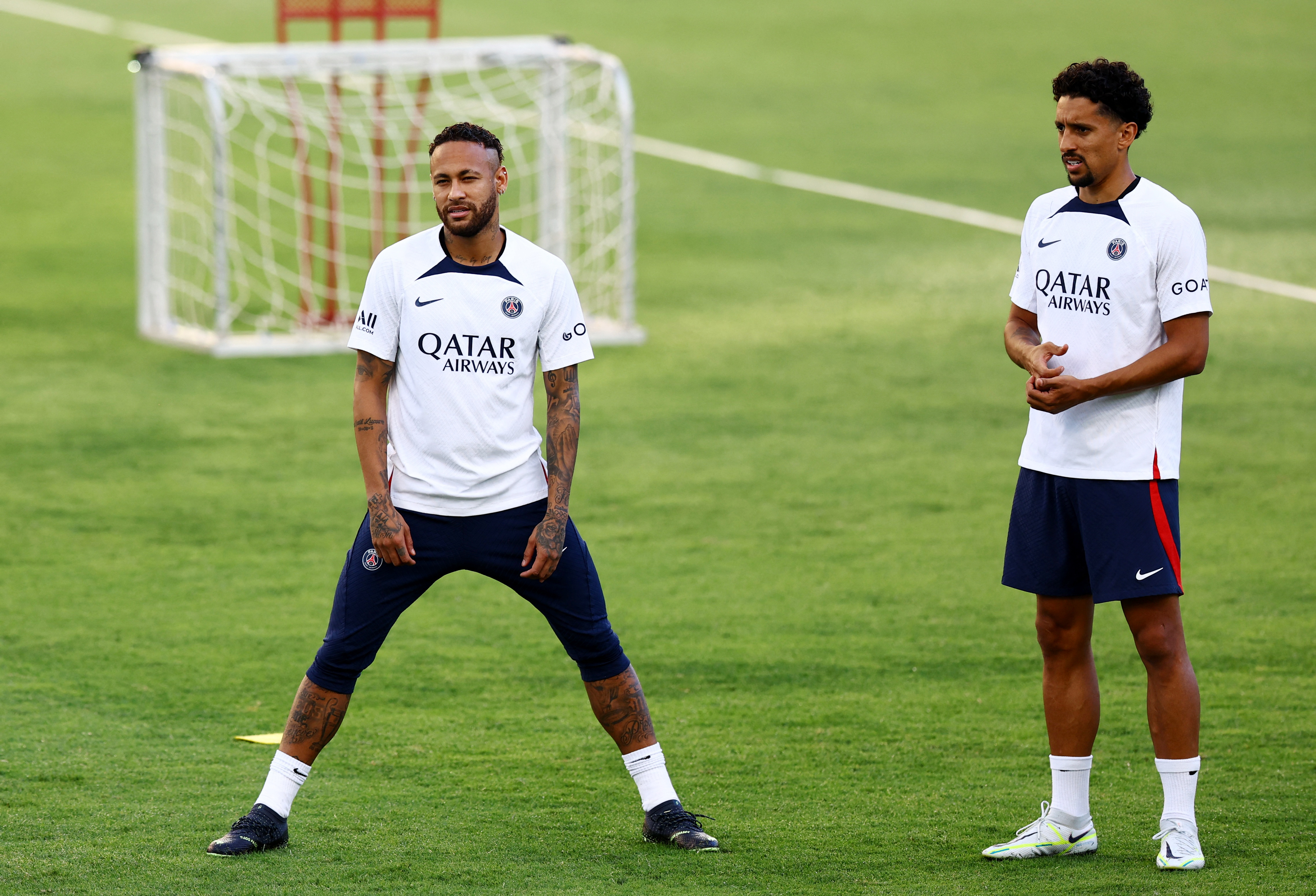 Neymar y Marquinhos hablaron con el asesor deportivo tras la derrota frente al Mónaco (Reuters)