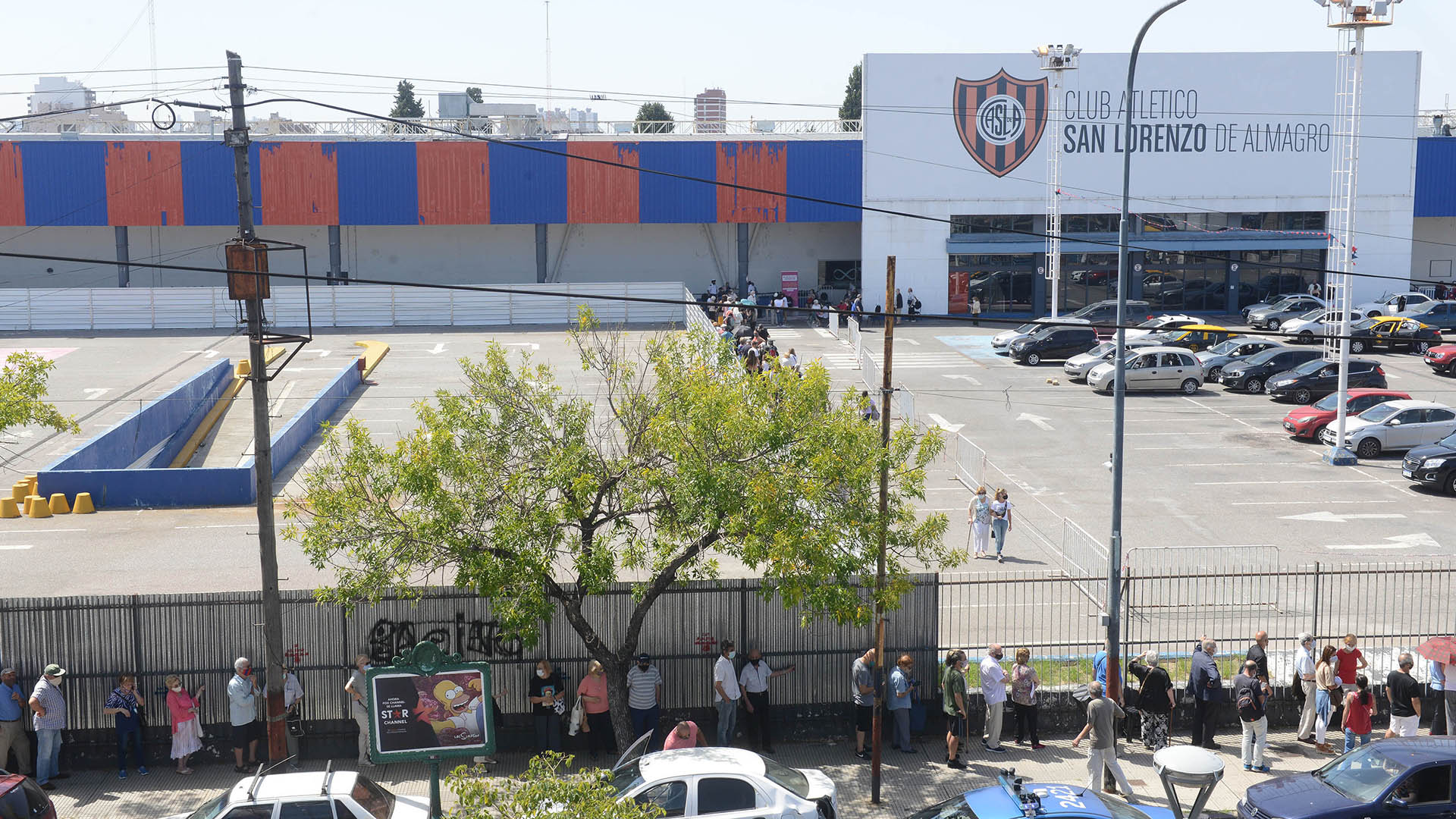 Las instalaciones del Club San Lorenzo, ubicado en Avenida La Plata Foto: Paula Ribas