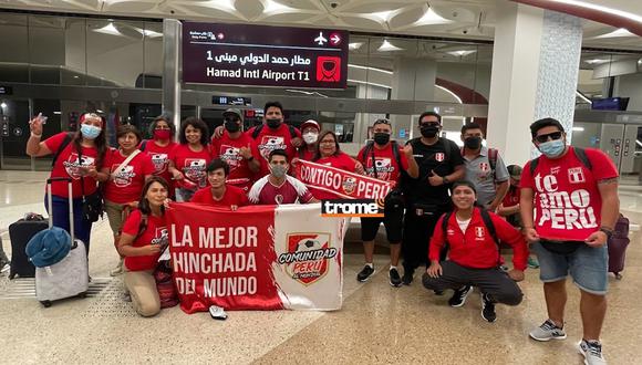 Hinchas peruanos viajaron a Qatar. (Trome)
