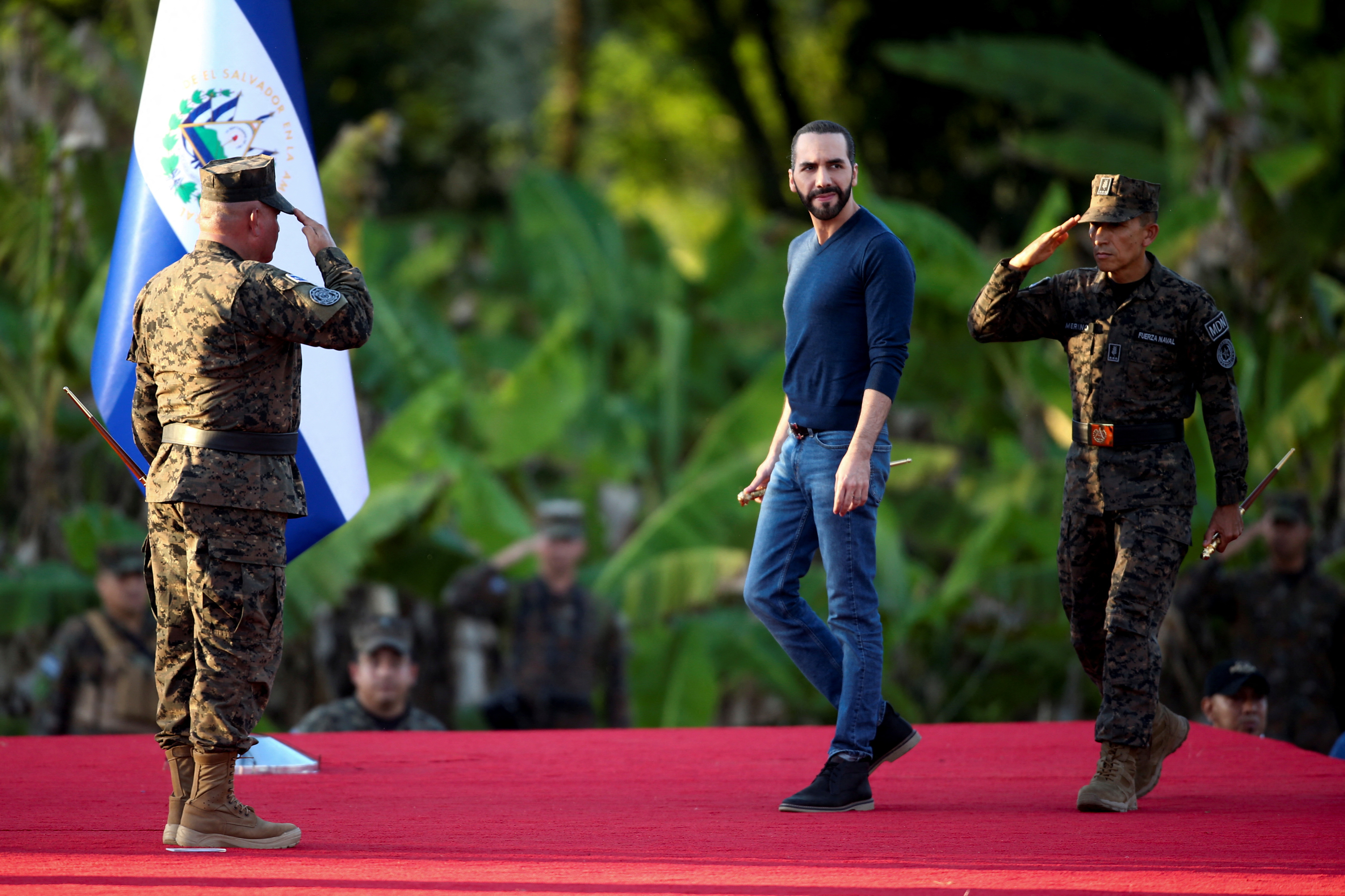 El presidente de El Salvador, Nayib Bukele  (REUTERS/Jose Cabezas)