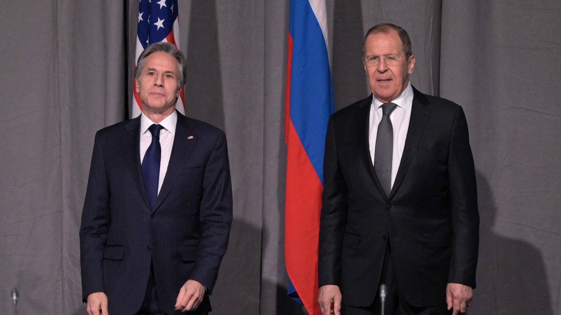 Antony Blinken y Serguei Lavrov (AFP/Archivo)