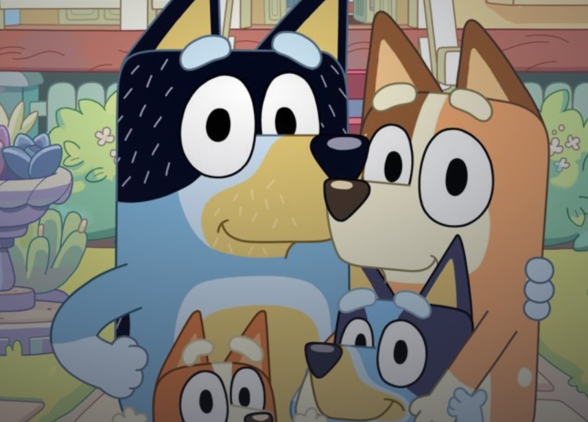 Bluey, es una serie de una familia de perrros. (Disney Plus)