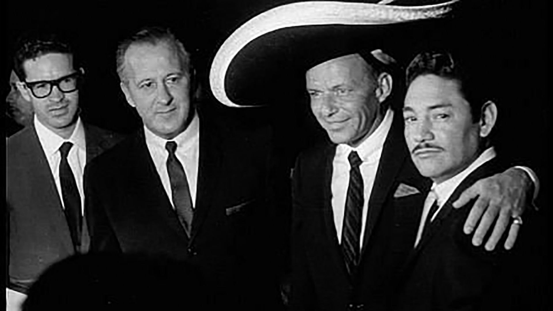 Frank Sinatra en México, durante su visita en los años 50.