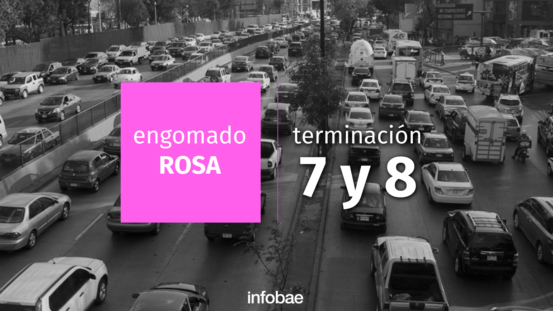 El Hoy No Circula aplica en la Ciudad de México y en el Estado de México; tiene un horario de 5:00 a 22:00 horas. (Jovani Pérez/Infobae)