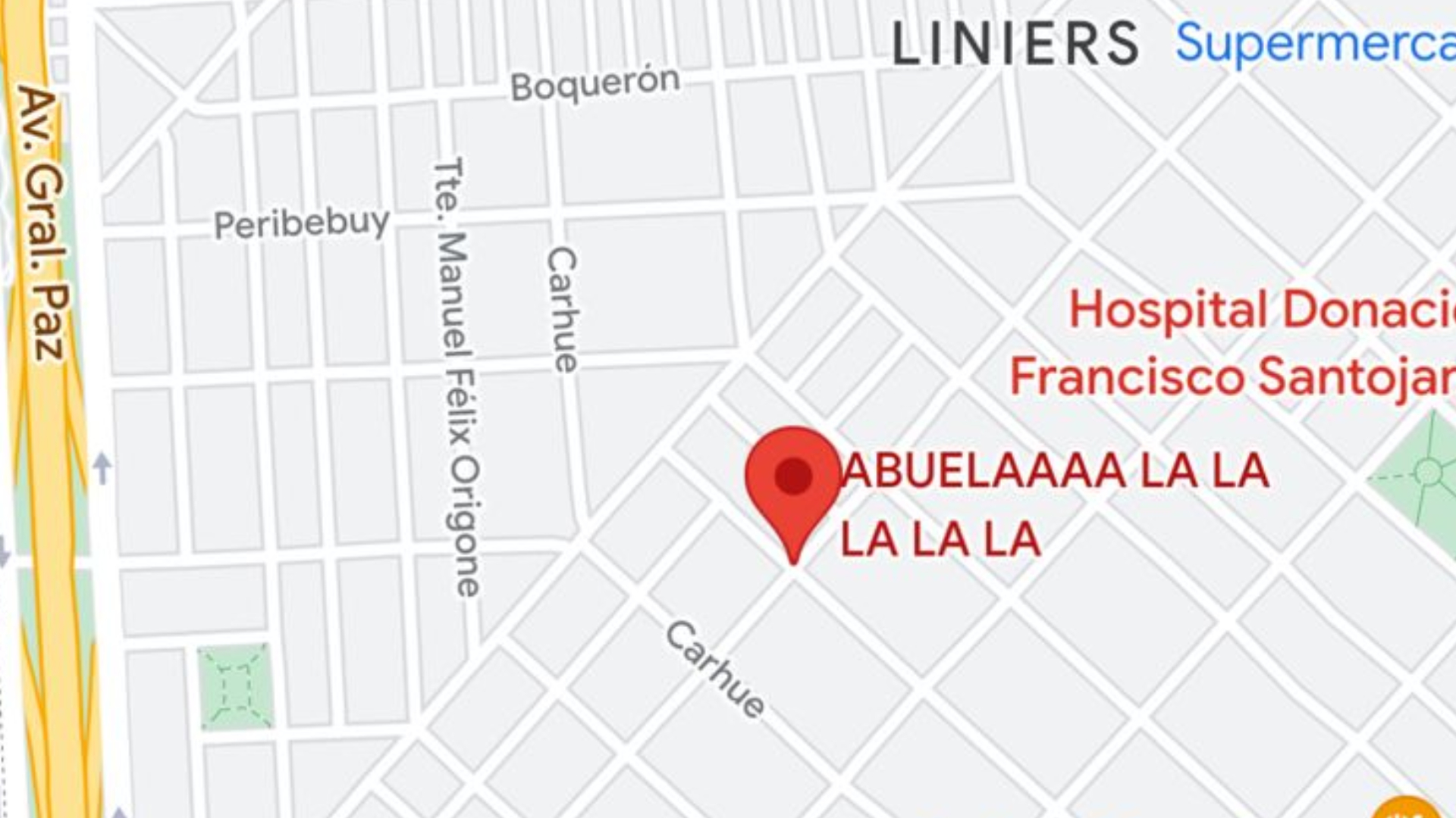 La esquina de Liniers en la que "Los pibes de Luro" festejan con la abuela.