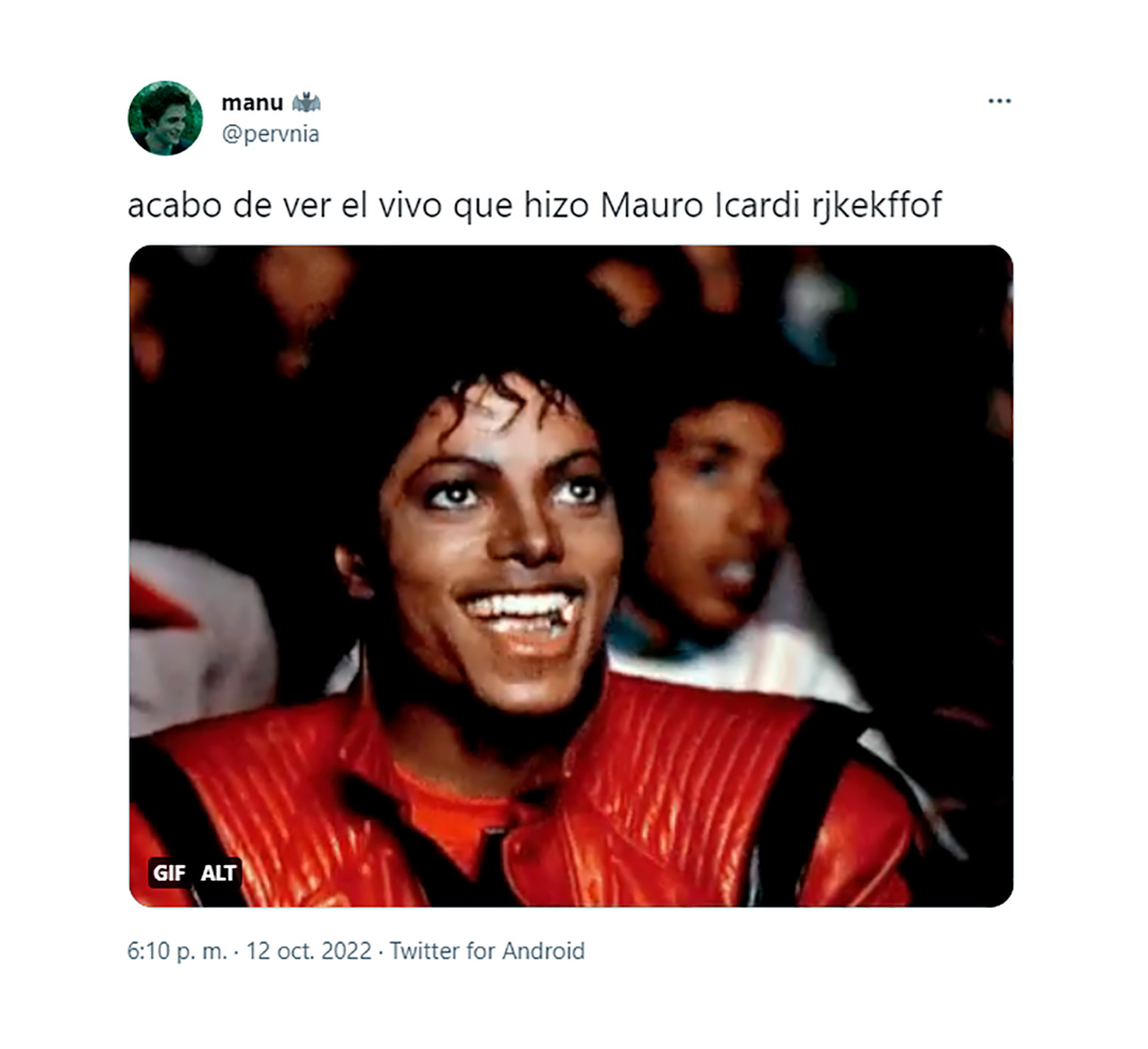 Michael Jackson no se lo quiso perder (Twitter)