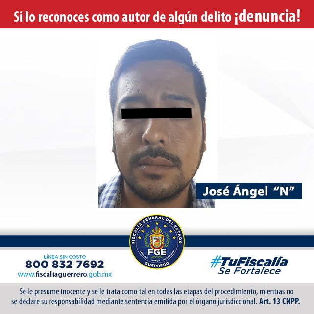 José Ángel Galeana Palacios, alias el "Capuchino", identificado como líder del Cártel Independiente de Acapulco fue detenido en agosto pasado (Foto: Twitter/@FGEGuerrero)