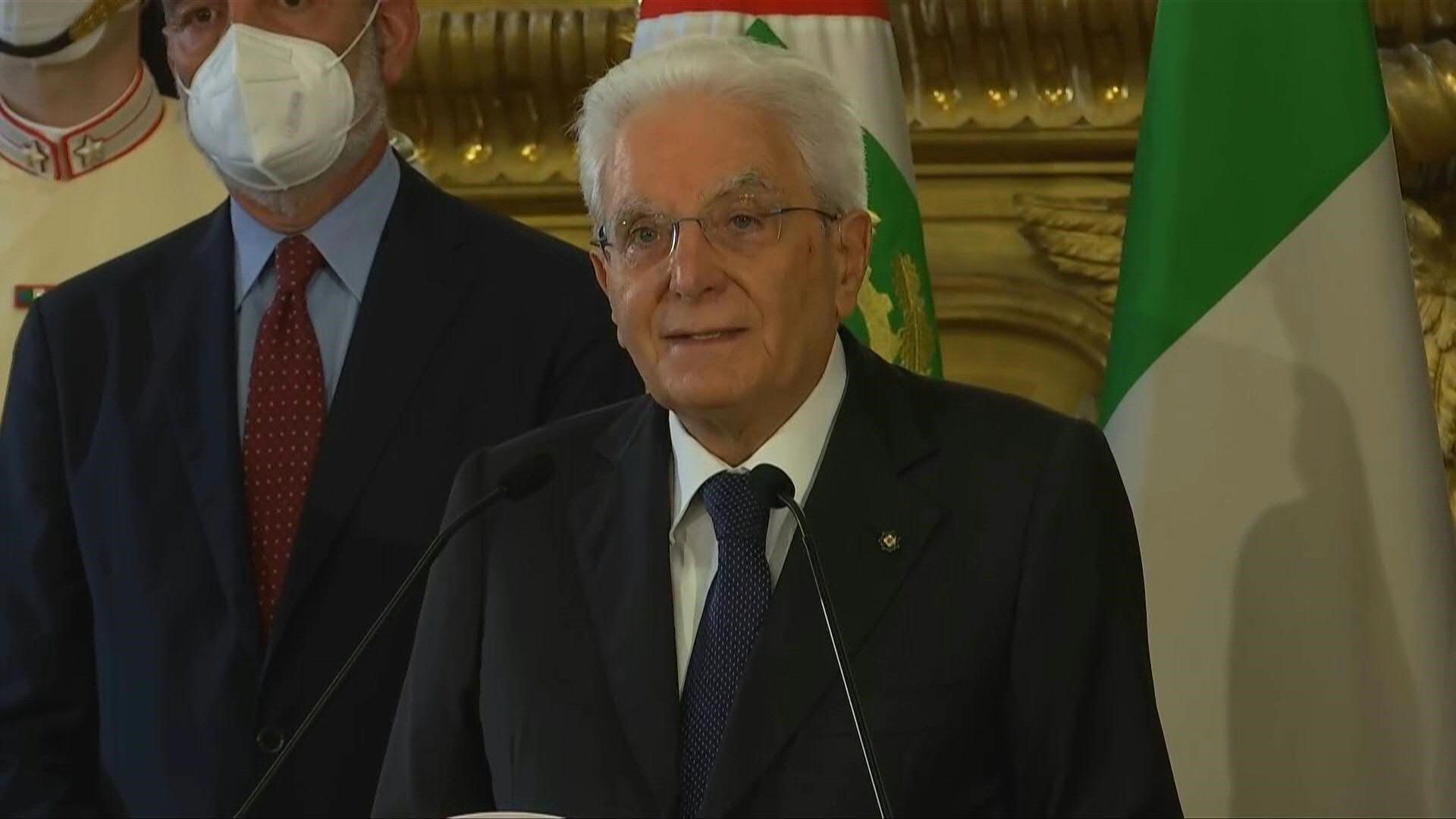 El presidente de Italia, Sergio Mattarella. disolvió el parlamento a raíz de la renuncia del primer ministro Mario Draghi