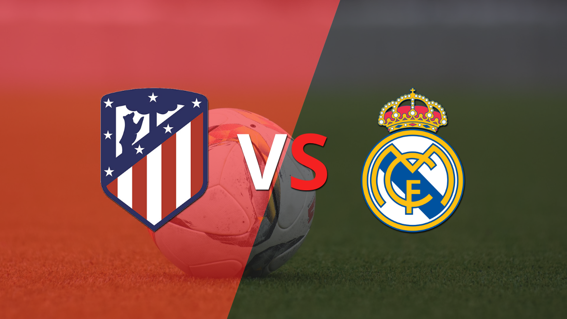 ¡Ya se juega la etapa complementaria! Atlético de Madrid vence Real Madrid por 1-0