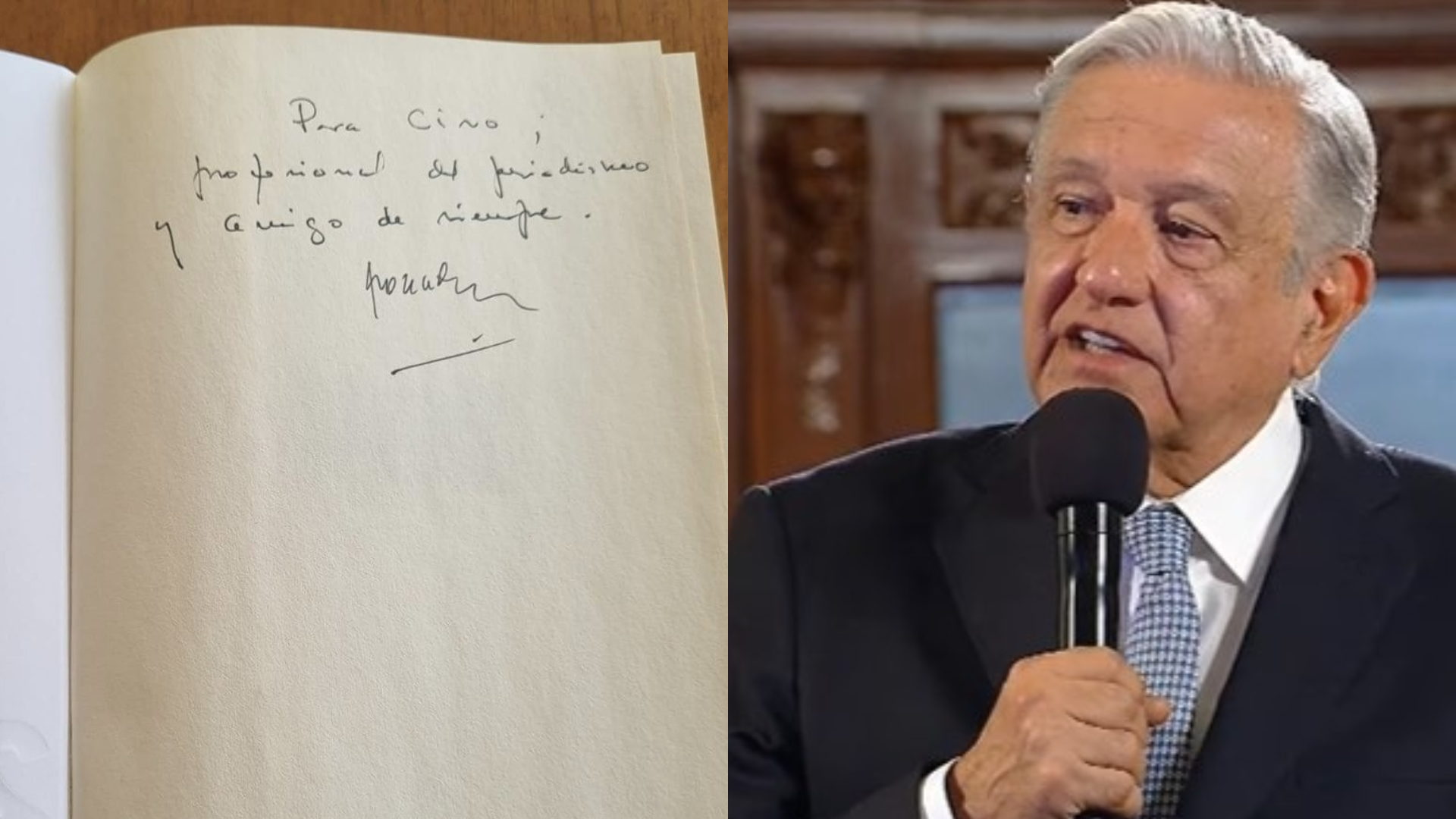 Ciro G mez Leyva recuerda que AMLO le envi libro con dedicatoria