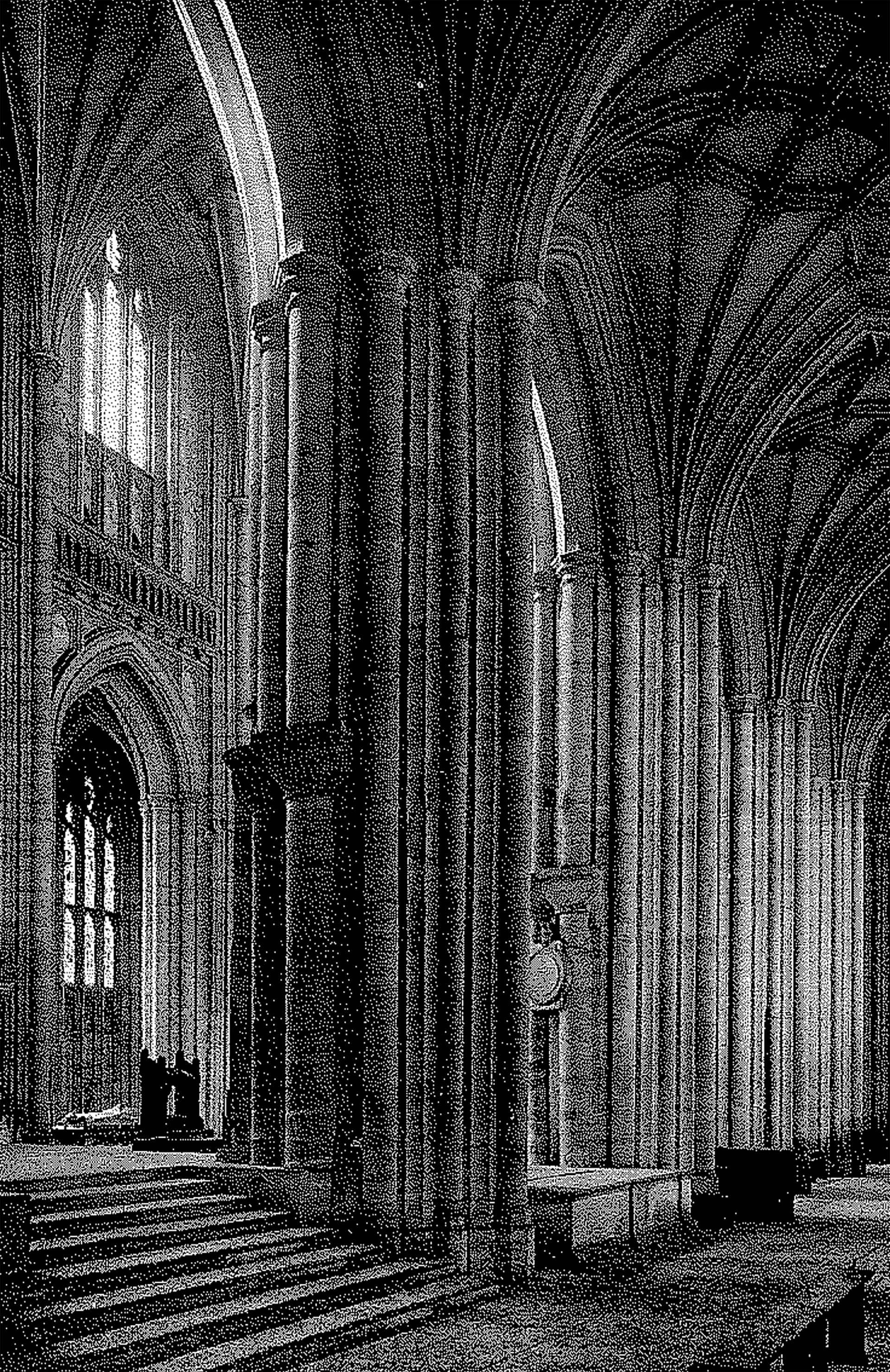 El interior de la Catedral de Winchester. Se empezó a construir en el siglo XI