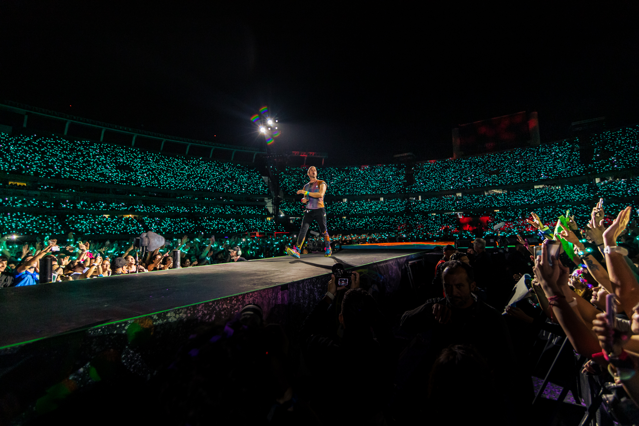 Entre finales de octubre y noviembre, la banda británica Coldplay quebró todos los récords: cantó sold out en diez presentaciones en River Plate. La agrupación liderada por Chris Martin tocó, así, para 650 mil personas (Trigo Gerardi)