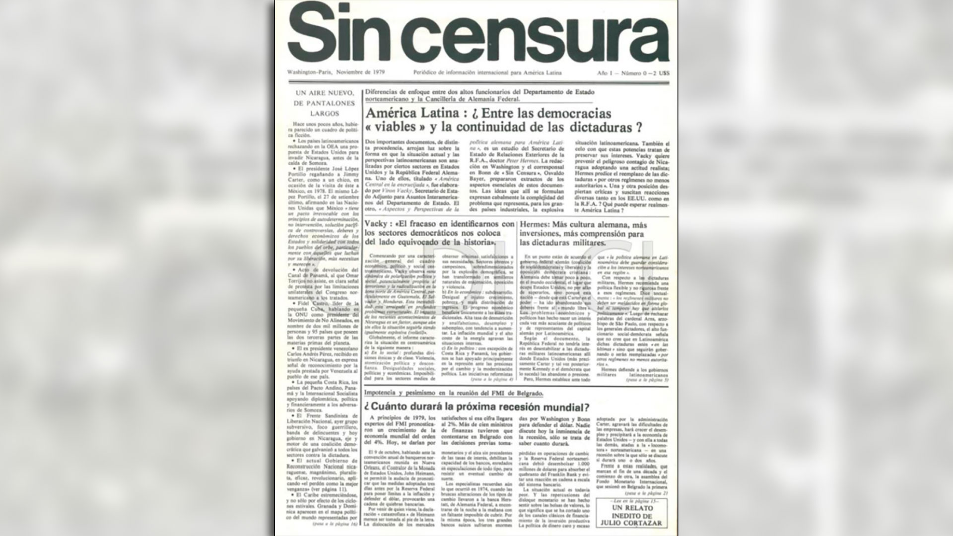Historia íntima de “Sin censura”, la revista camuflada en sobres de la Fundación Ford en la que Cortázar denunció las desapariciones de la dictadura