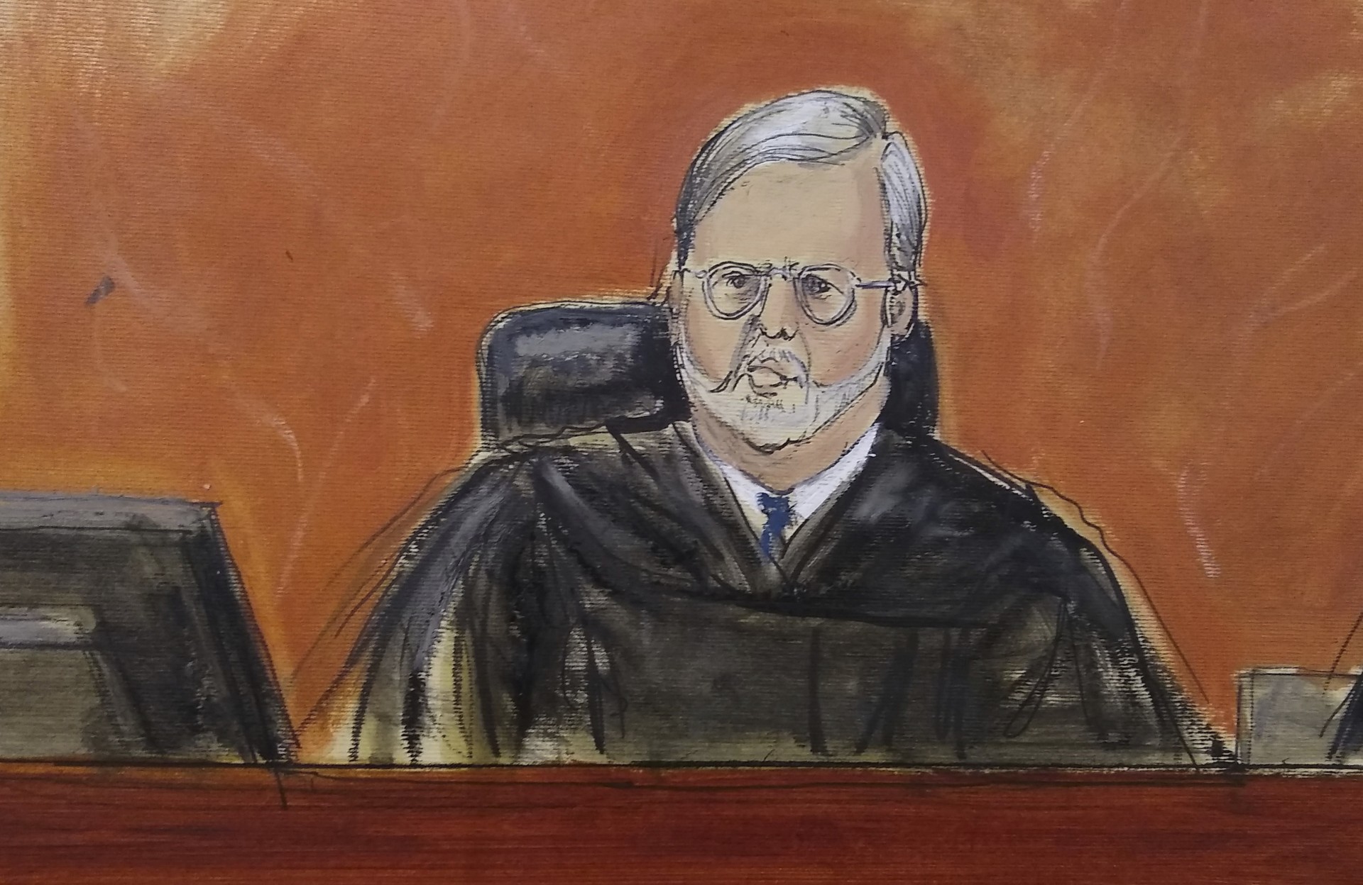 El juez Brian Cogan fue el encargado de dictar la sentencia contra "El Chapo". (Elizabeth Williams via AP)
