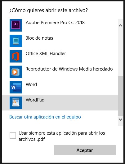 Abrir un archivo PDF en Microsoft Word (Captura)