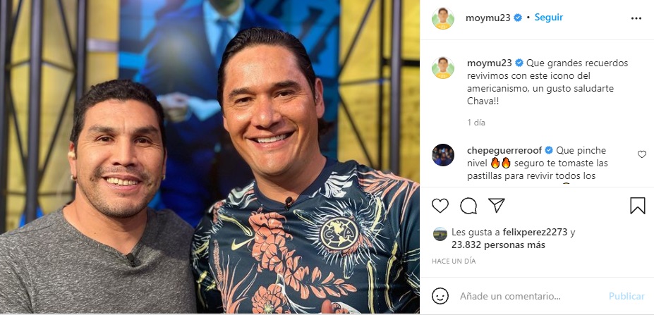 Anteriormente Cabañas también se reunió con Moisés Muñoz (Foto: Instagram/@moymu23)
