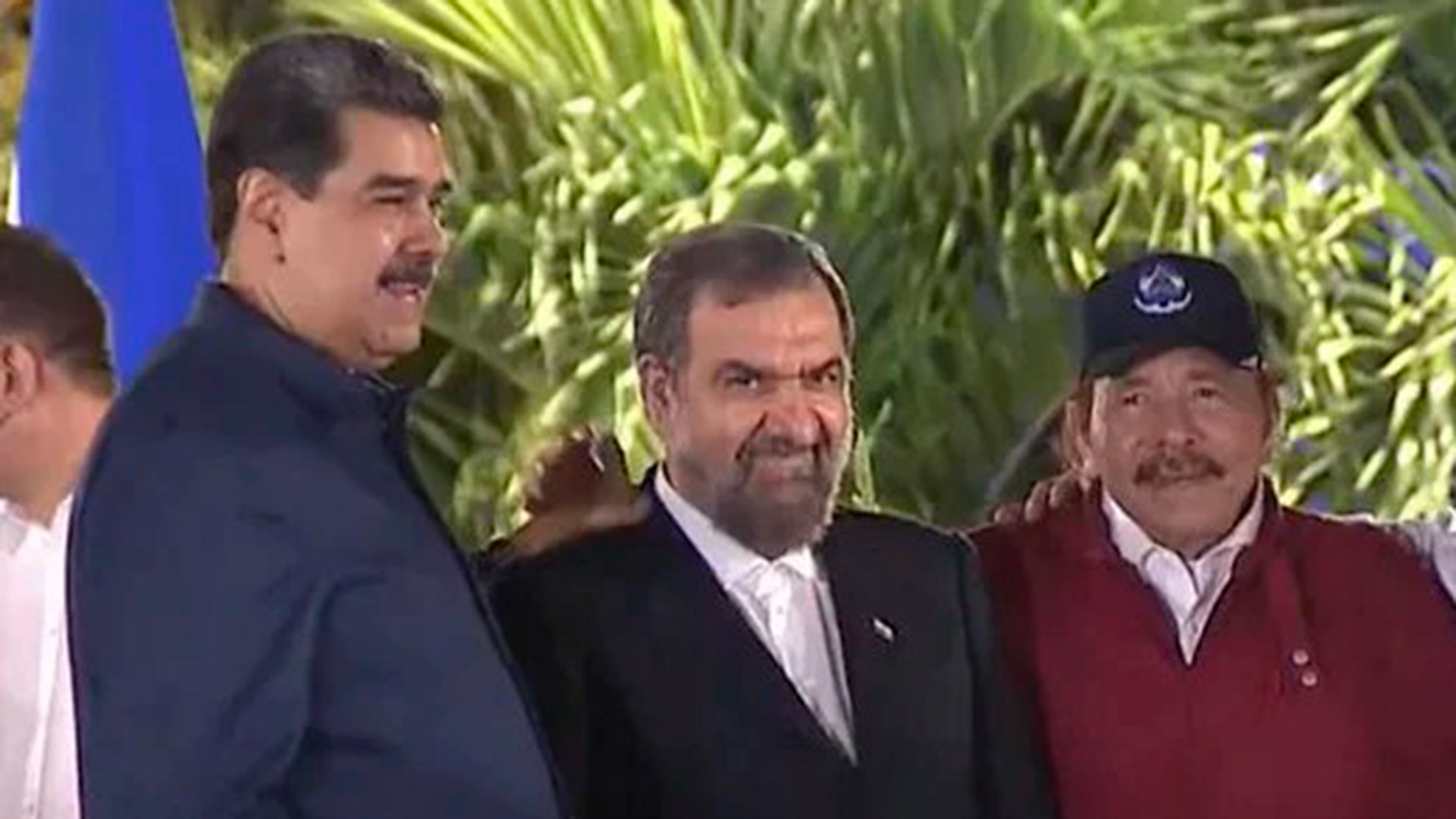 Dos dictadores regionales y un terrorista iraní: Nicolás Maduro, Daniel Ortega y Moshén Rezai