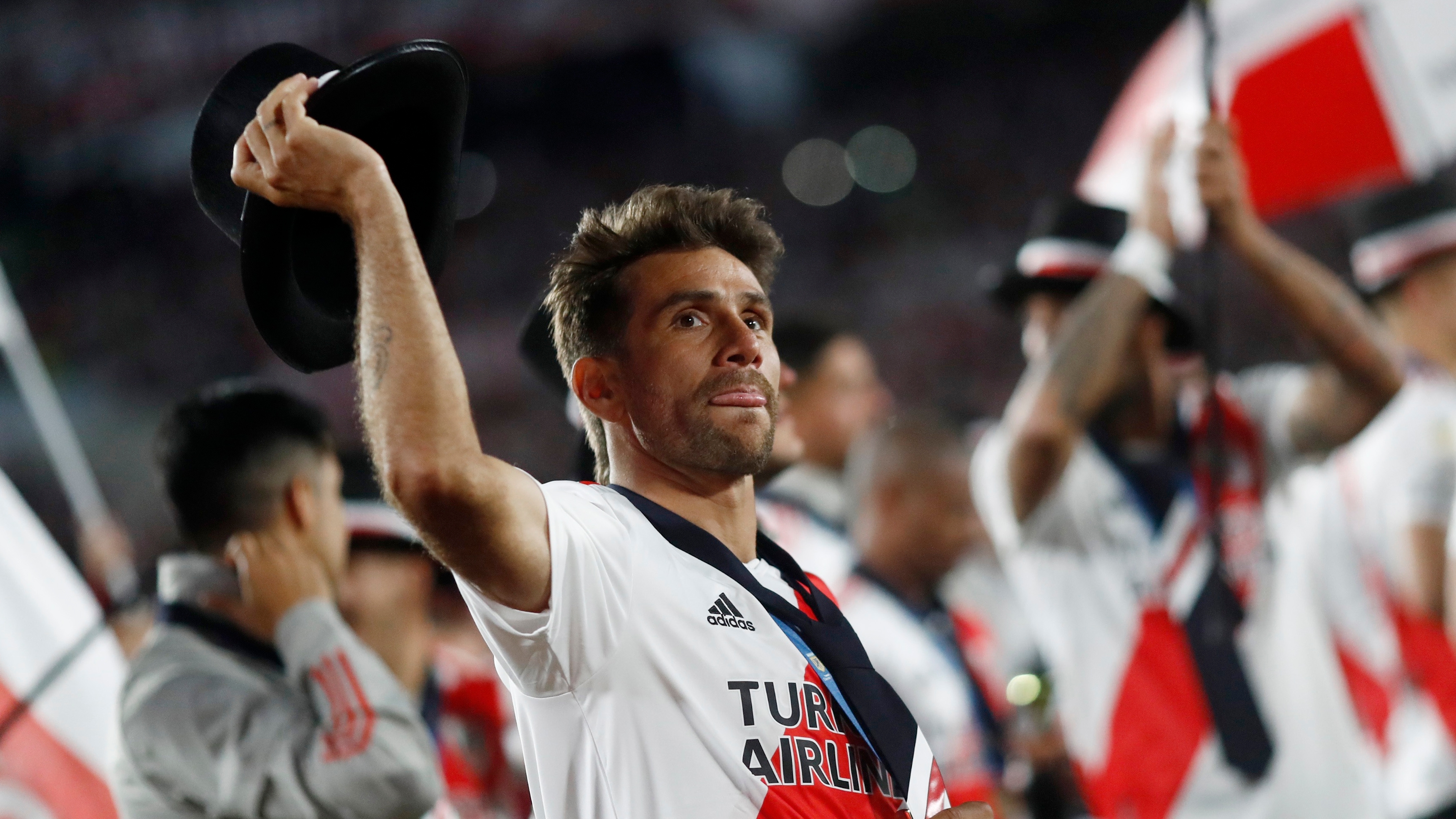 Leonardo Ponzio tendrá su despedida en el Monumental. Foto: REUTERS/Agustin Marcarian