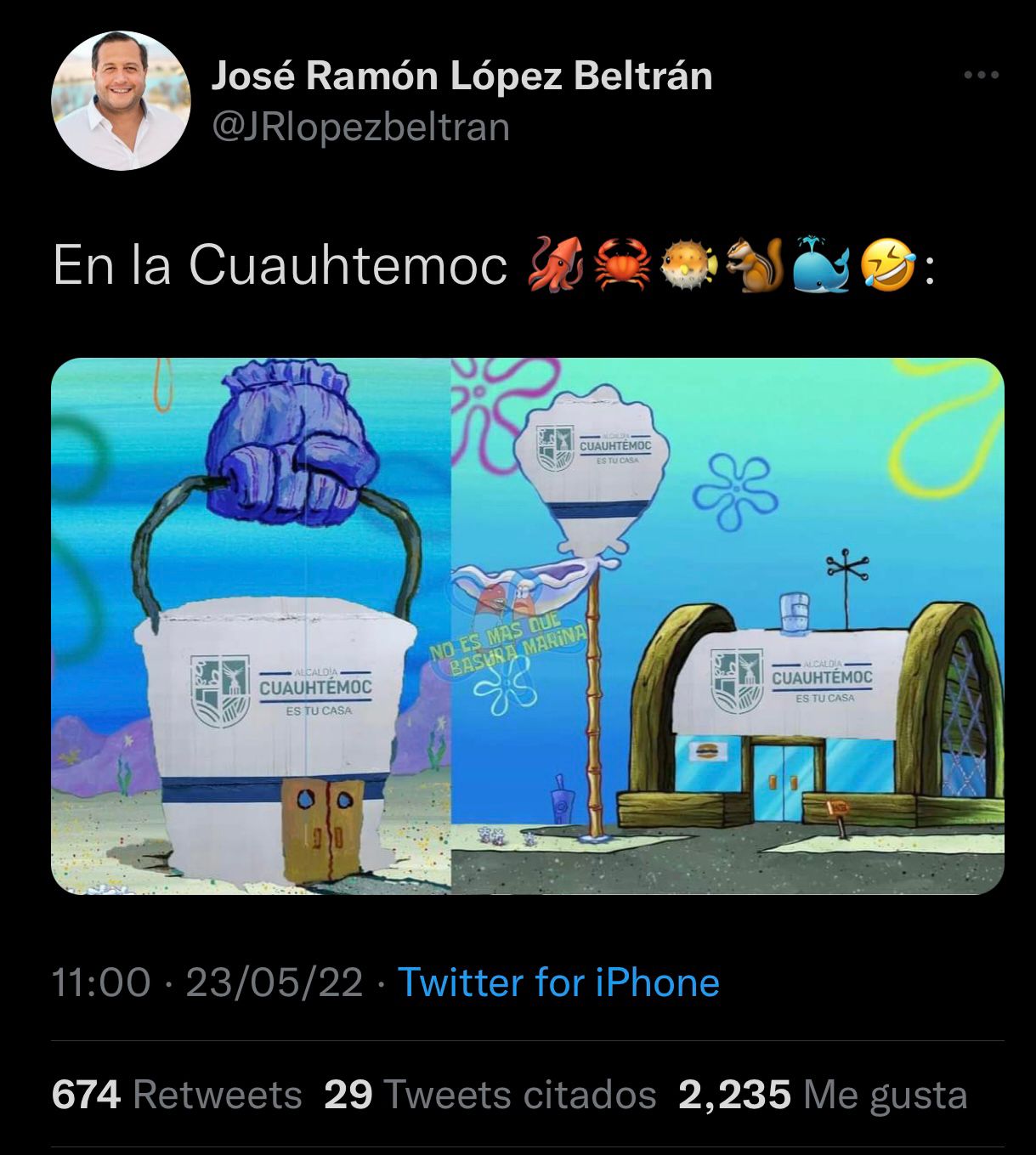 Sandra Cuevas fue sumamente criticada por eliminar los rótulos de la alcaldía Cuauhtémoc. Foto: Twitter/@JRlopezbeltran