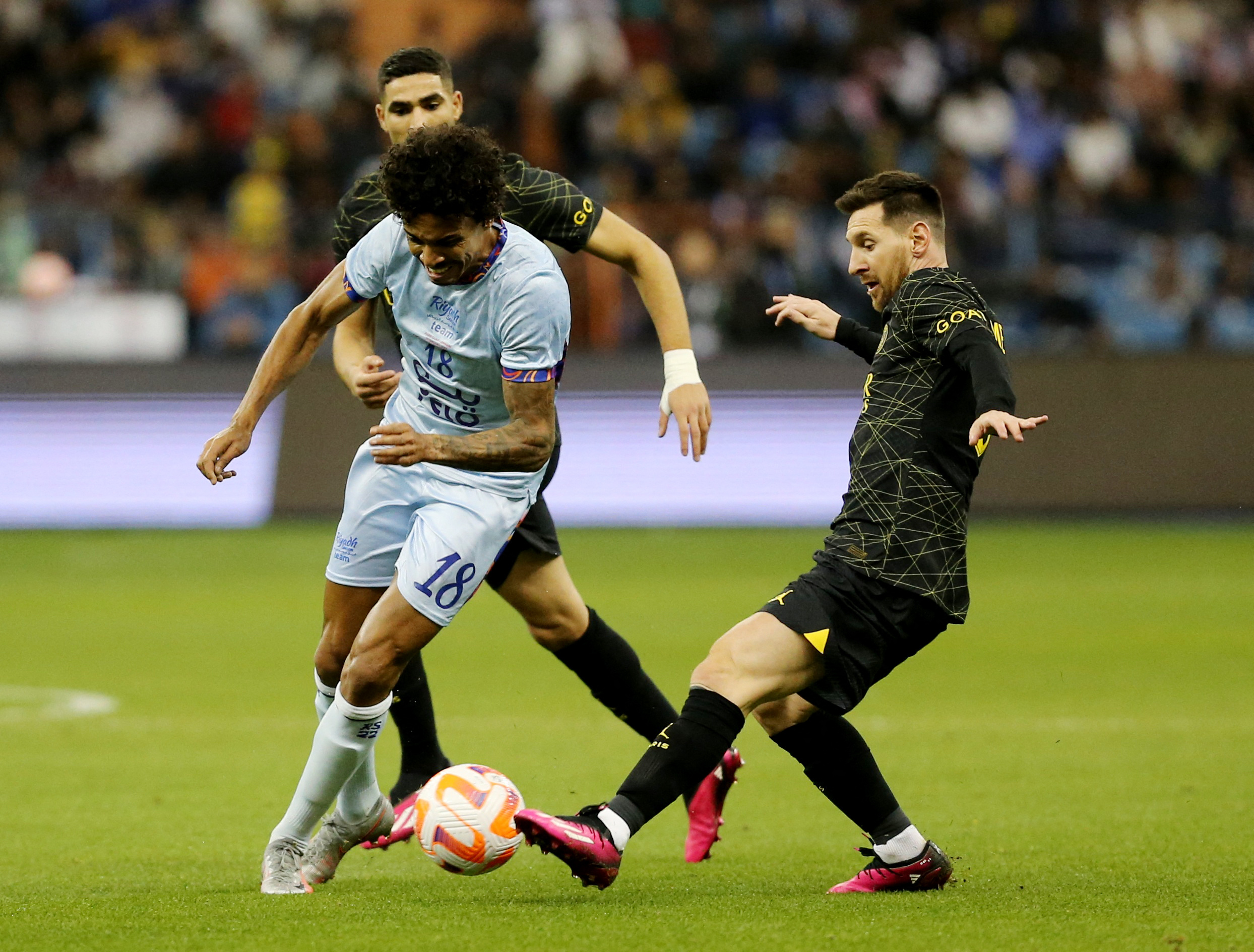 Messi ya disputó un partido en Arabia Saudita esta temporada: el amistoso frente al Riyadh Season (Foto: Reuters)