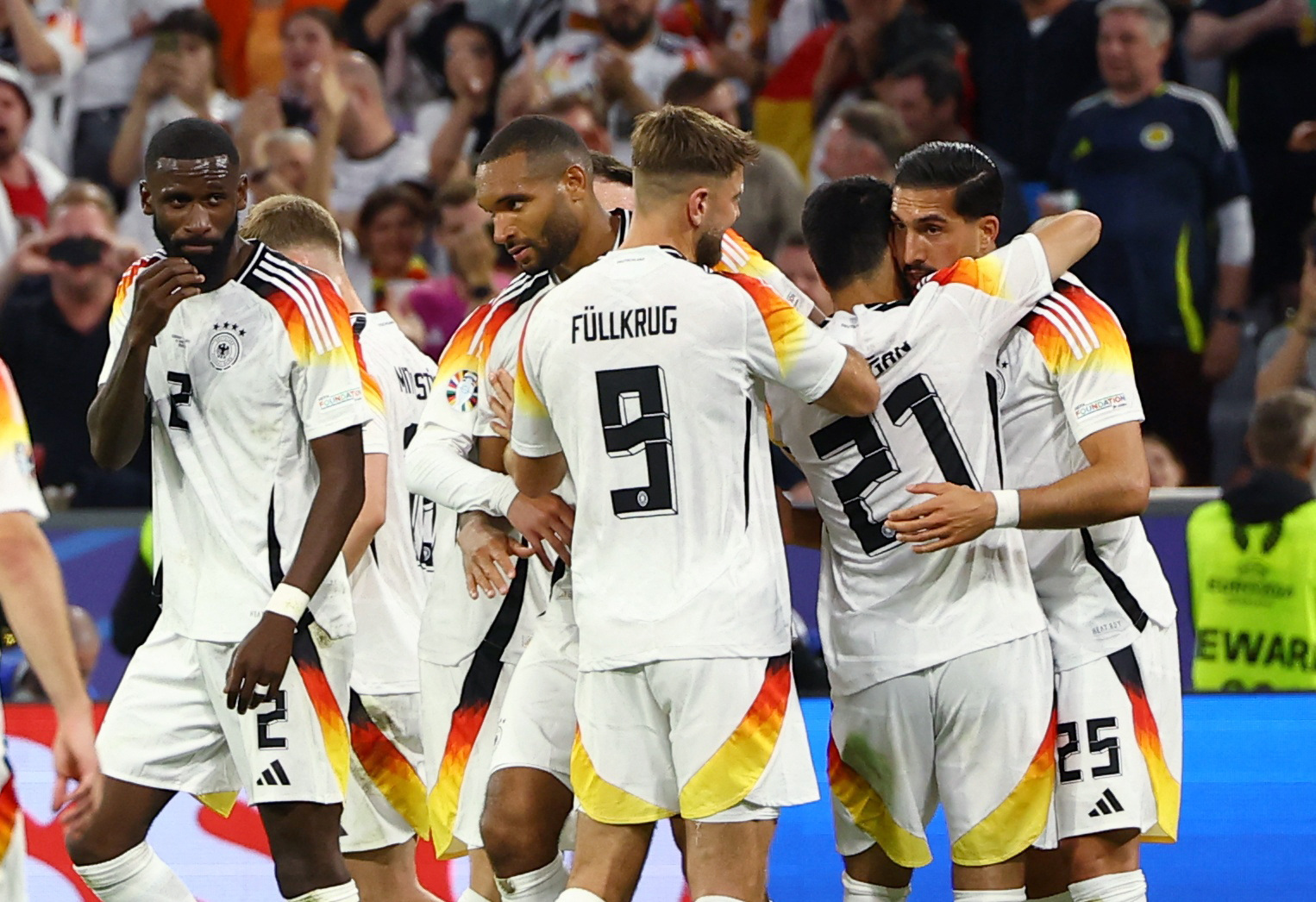 Alemania goleó 5-1 a Escocia en el partido inaugural de la Eurocopa