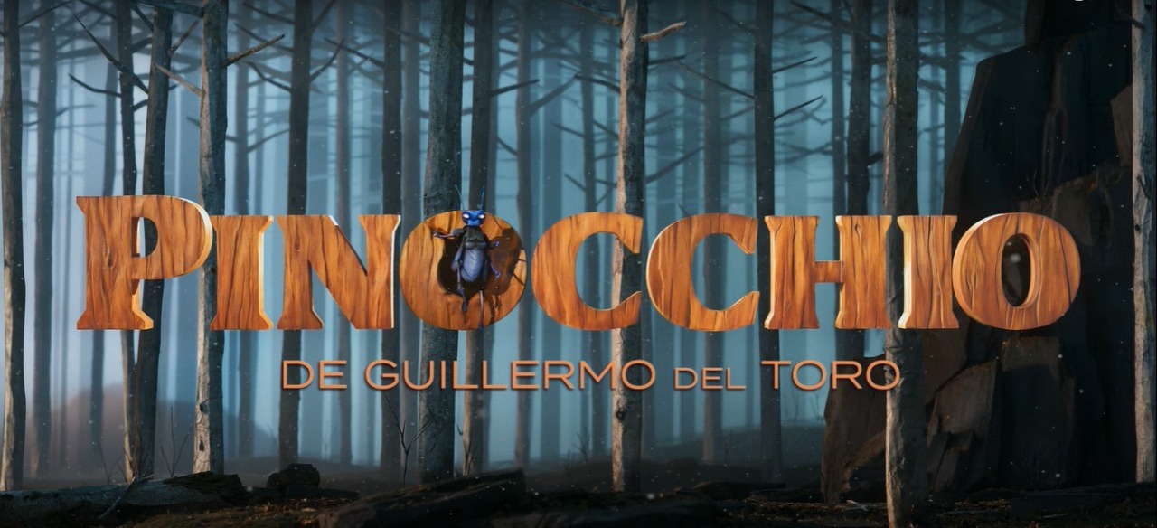 Logo de "Pinocho", la nueva versión animada de Guillermo del Toro. (Netflix)