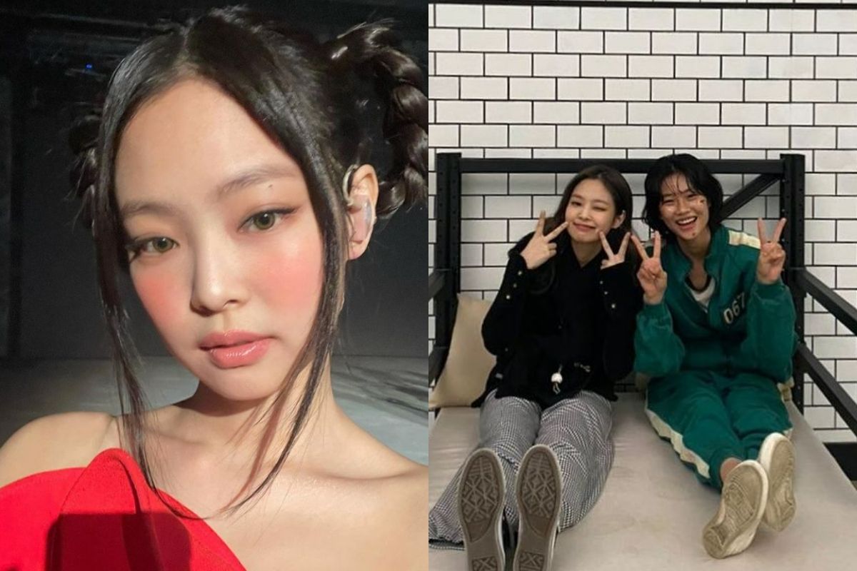 Jennie le demuestra su amistad a Hoyeon en el set de Squid Game