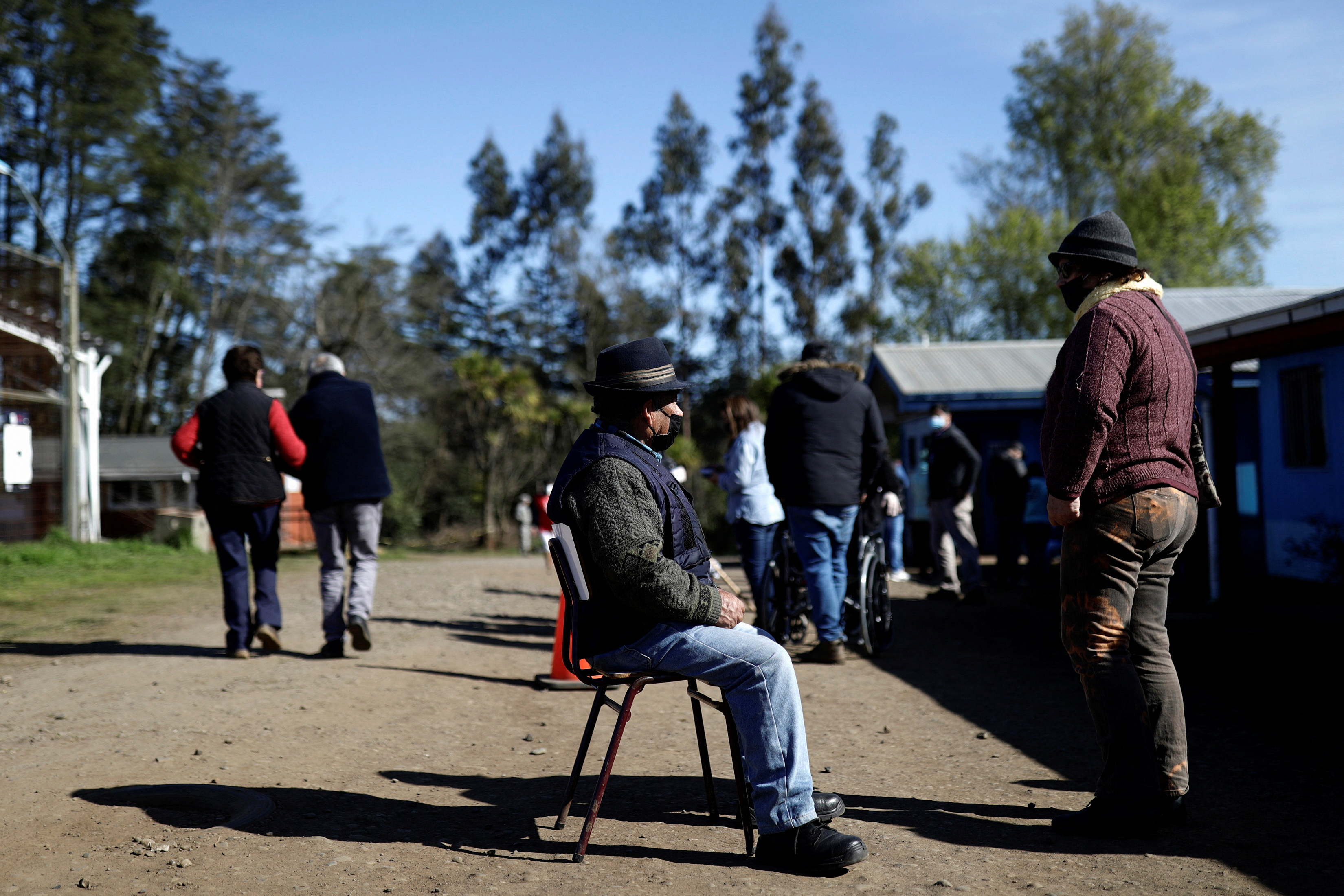 Filas de votación en Temuco (Reuters)