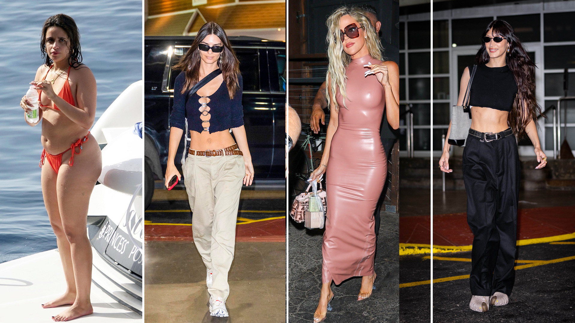 Camila Cabello paseó en un yate en Capri,  Khloé Kardashian asistió a un evento en West Hollywood: celebrities en un click