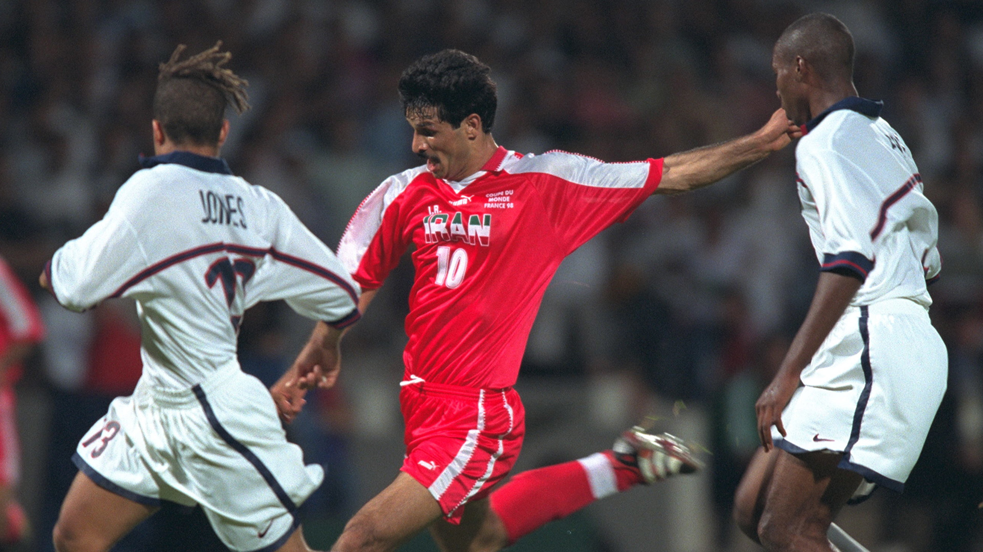 Soccer player Ali Daei, all-time top scorer for the Iranian team (VCG via Getty Images)