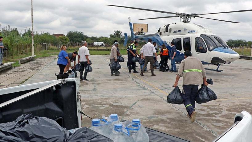 Llegaron los helic&oacute;pteros a Tucum&aacute;n para reforzar asistencia sanitaria y provisi&oacute;n de alimentos
