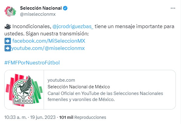 Así fue el anuncio del despido de Diego Cocca de la Selección Mexicana (@miseleccionmx)