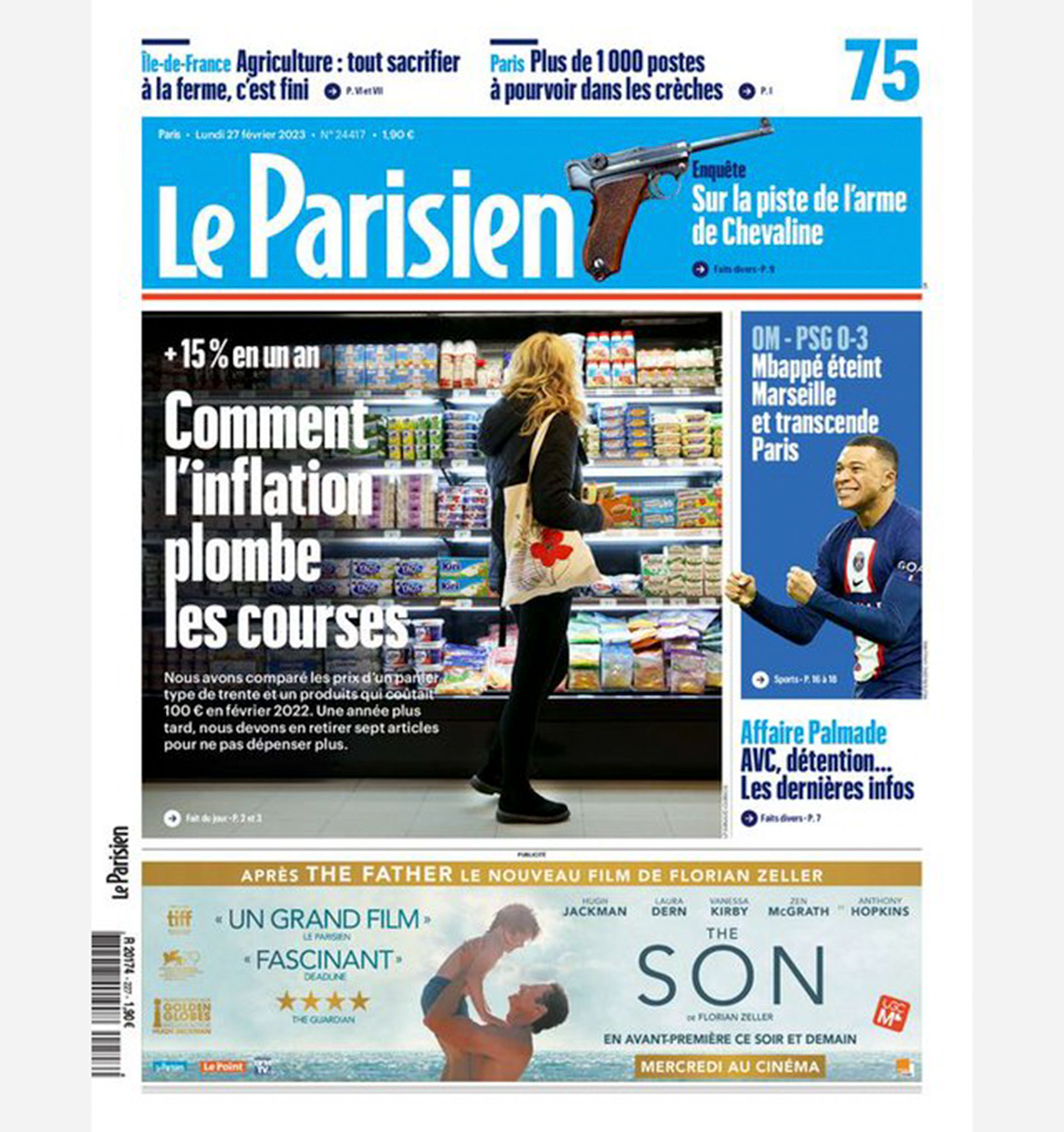 "Mbappé apaga al Marsella y trasciende en París", añadió Le Parisien