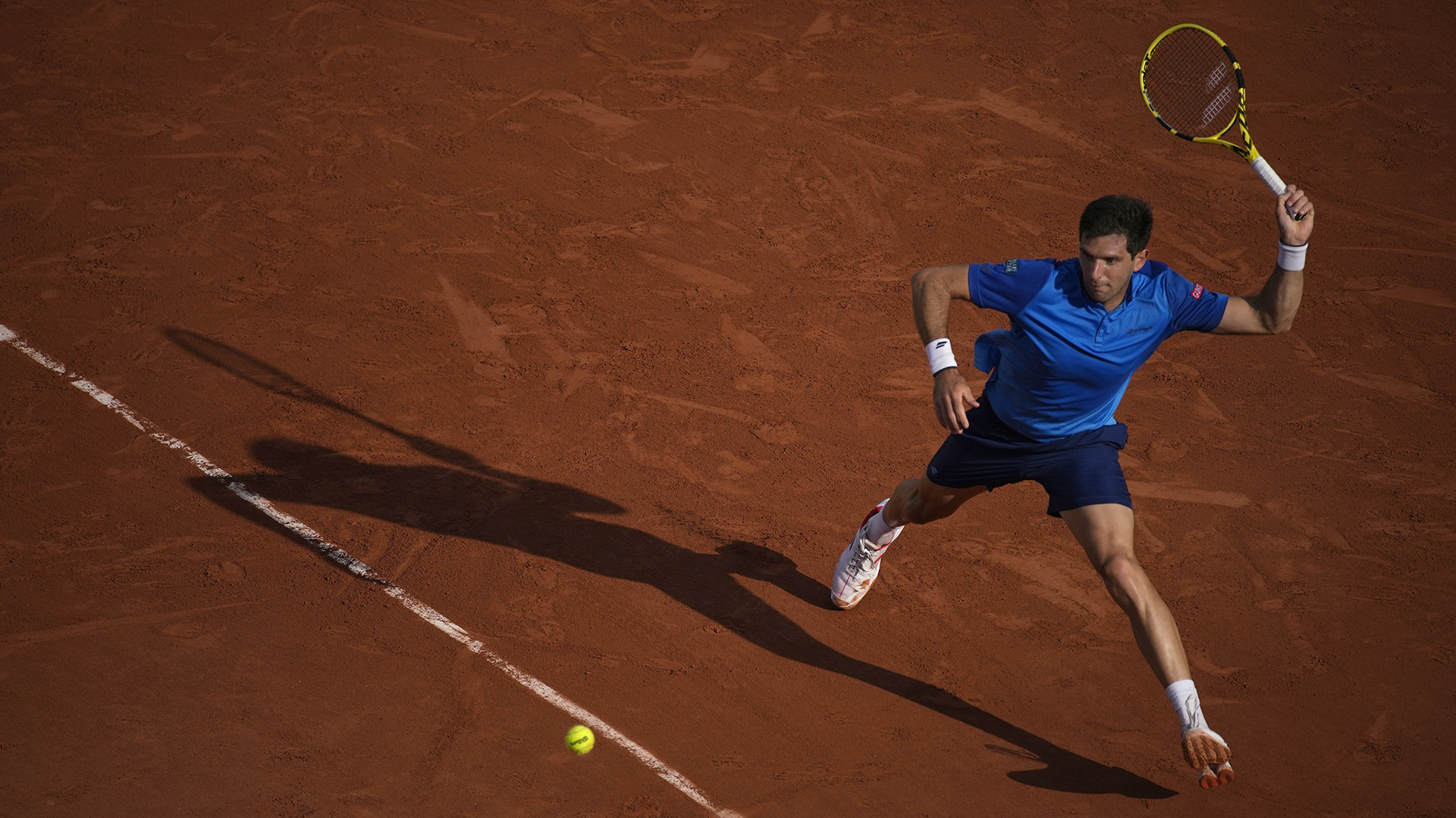 Delbonis cerró la mejor actuación de su carrera en un torneo de Grand Slam (AP Photo/Christophe Ena)