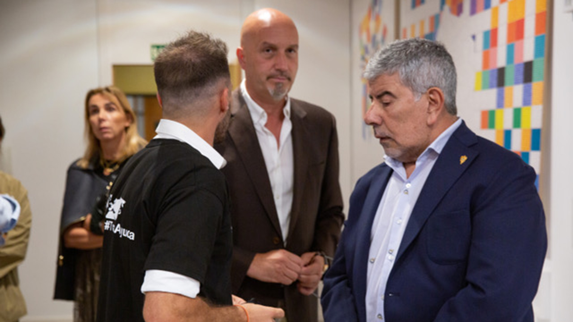 El vicepresidente del Club Deportivo Toledo, Miguel Jara, junto a Carlos Vázquez, director financiero de esa institución deportiva